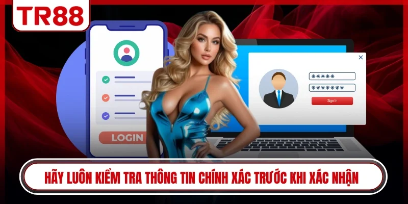 Hãy luôn kiểm tra thông tin chính xác trước khi xác nhận